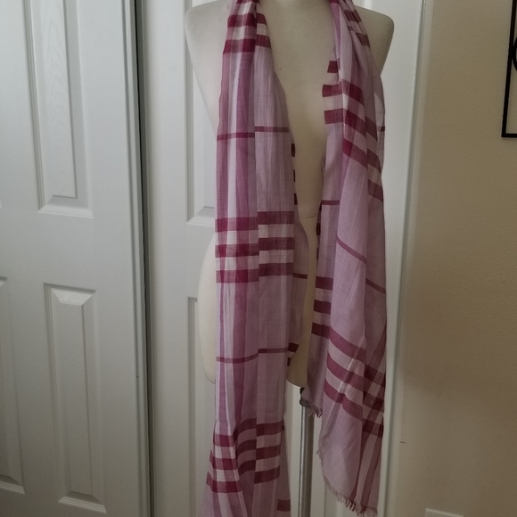 Burberry Accessories - Burberry HUGE Giant Check Sheer Scarf! Gorgeous 💕